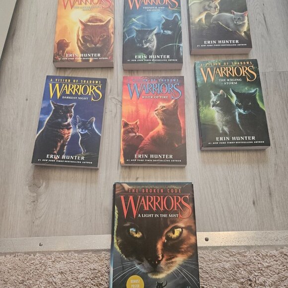 Warriors Paperback Books - The Vision of Shadow Book Set & The Broken Code - Picture 1 of 5
